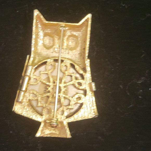 Vintage Avon Owl Scent Balm Brooch - Picture 2 of 5
